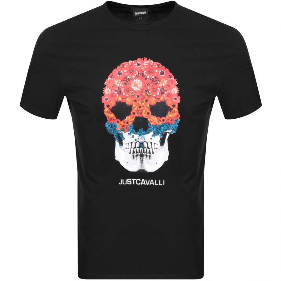 Alternative Image for ProductJust Cavalli Skull Logo T Shirt Black1